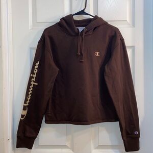 Champion Chocolate Brown Athletic Hoodie SZ. M